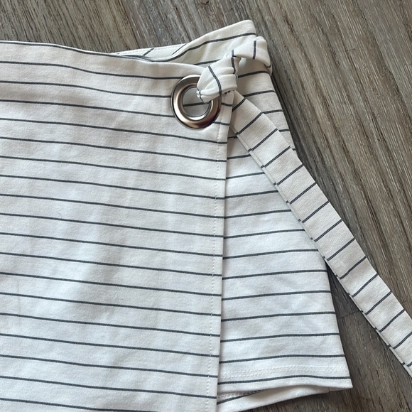 Pinstripe Mini Skirt - Picture 2 of 5